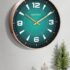 Nautica I 12 Inch I Designer Analog Wall Clock for Living Room I 1Pc Analog Wall Clock I Designer Analog Wall Clock L Big Analog Wall Clock L Abs Chrome Dial I Chrome Navy-Rosegold
