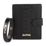 Alpha Premium Leather Mens Wallet | 100% Ethically Sourced Top Grain Leather | Luxury Craftsmanship | Smart Design | RFID Protection | Blending Style with Functionality | Business | Style 14