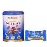 Loyka Date Bites No Added Sugar Healthy Dry Fruits Sweets Tin Gift Pack – Sugar Free Date Bites with Ghee & Cashew in a Khajur Dry Fruit Hamper – Guilt Free Snack for Eid, Diwali & Rakhi – 10pcs