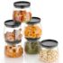 HomeWiz 1500ml Airtight Kitchen Storage Container Set (Set of 8) | 8 x 1500 ML | BPA-Free, Durable Plastic for Dry Food, Pulses, and Spices | Stackable, Shatterproof & Space-Saving Design