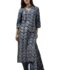 NAINVISH Women’s Blue Printed Straight Rayon V-Neck Kurta Pant with Dupatta (SD694_KBD-XL_Blue)