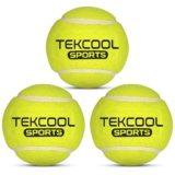 TEKCOOL Tennis Ball Cricket Tennis Ball Light Tennis Ball for Cricket Tournament, Street Match Cricket Ball Tennis for Lawn Cricket Soft Tennis Balls for Playing Pacer Cricket Ball – Yellow(Pack of 3)