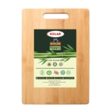 Kolar Heavy Duty Large Natural Bamboo Wood Chopping Cutting Board for Kitchen Vegetables, Fruits & Cheese | Food Safe, Toxin-Free, BPA Free, Eco-Friendly, Anti-Microbial