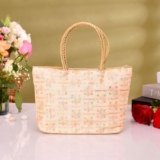 Heart Home Hand Purse | Traditional Hand Purse | Silk Wallet Hand Bag | Shagun Hand Purse | Gifts Hand Bag | Golden Handle Tote Hand Bag | Embroidery-Hand Purse | Medium | Golden