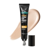 mCaffeine Coffee Under Eye Cream Gel for Dark Circles, Puffiness & Fine Lines | 94% Users Saw Reduced Dark Circles | With Built-in Cooling Massage Applicator | Vitamin E for Puffiness | Dark Circle Removal For Women and Men – 15 gm