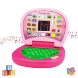 Wembley Kids Computer Toy Baby Laptops for Kids 1 2 3-6 Years Activity Electronics Number & Alphabet Charts for Kids Learning Educational Toy with Sound and Music – BIS Approved (Pink)