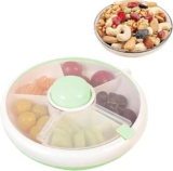 Cots and Cuddles Portable Rotating Snack and Dry Fruit Organizer for Kids & Adults (Green)