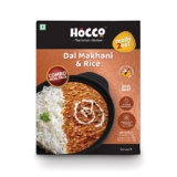 HOCCO Combo Of Dal Makhani & Jeera Rice Ready To Eat | Just Heat & Eat | | Pure Veg Indian Food | Ready To Eat Meal | No Added Preservative & Colours | Meal Ready in 5 Minutes | Microwaveable Serves 1 375g (Buy 2,Get 5% Off)