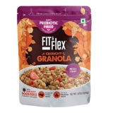 FIT & FLEX Baked Granola Mixed Fruit Oat Rich Cereal With Real Freeze Dried Fruits Ready To Eat Healthy Breakfast Food Cholesterol Free With Immunity Boosters As Seen On Shark Tank India 275 Gm