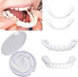 BELOXY Snap-On Instant Perfect Smile Veneers Comfortable Flex Fit Dentures for Top & Bottom Teeth White Tooth Cosmetic Cover (5)