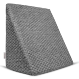 AGEasy Antara Wedge Pillow | Memory Foam Triangular Cushion for Back Support, Leg Elevation, Pregnancy, Acid Reflux, Snoring | Improves Comfort & Posture While Sitting/Working on Bed | Dark Grey