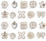 ARLICORPING 20Pcs Women Shirt Brooch Buttons Pearl No Sew Button Pins Instant Button Jeans Button Pins Women Shirt Safety Brooch (BROOCH BUTTON_PK_A)