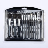 BRAVIK Set Of 12 Pieces For Professional Party Makeup Foundation Eyeshadow Ebbrow mascara Brushes Face Powder Brush, Travel Size Cosmetic Brushes Kit For Face Foundation Brush Eyeshadow With Storage (Multicolor)