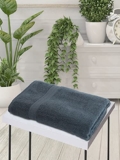 BIANCA Ultra Soft Zero Twist 100% Cotton Towel -1pc Bath Towel (Paradiso) | Super Absorbent, Fluffy | AeroCore Organic Technology – for Men, Women, Gym, Kitchen Solid-Grey