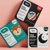 Cots and Cuddles Tiny Vision Flashcards for Babies | 42 High-Contrast & Colorful Flashcards with 84 Patterns | Perfect for Newborn to 9 Months Educational Play