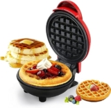 MASIEJ Mini Waffle Maker Machine 3 In 1 Waffle Iron Home Appliances Kitchen Easy To Clean, 4 Inch, Perfect For Breakfast,Dessert, Sandwich, Pan Cakes, Other Snacks|Assorted – 350 Watts