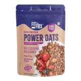 FIT & FLEX High Protein Ready To Eat Baked Peanut Butter Chocolate Oats, Zero Sugar, Gluten Free & Preservative Free – As Seen on Shark Tank India – (400 g) Pack of 1