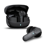 pTron Zenbuds 1 V2 ANC Bluetooth Earbuds 32dB QuietSound Tech, 13mm HyperDrivers with 4D Panaromic Audio, 4 QuadPro ANC Mics, 40ms Low Latency Game/Music Modes, Bluetooth V5.3 & Type C Charging(Black)