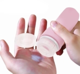 ZURATO Travel Size Toiletries Bottles Silicone Leak Proof Refillable Containers for Shampoo, Conditioner, Shower Gel and Lotion Dispenser Portable Travel Essentials- Multicolor (30ml)