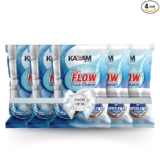 Dr.Flow Drain Cleaner Powder (50g x 4N) | Pollie Removes Blockages in Pipes, Sinks & Septic Tanks | Works within 30 minutes | Melts Grease & Dissolves Hair