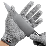 DYOMNIZY Cut Resistant Safety Gloves for Men & Women – Industrial, Kitchen, and Gardening Protective Gloves – Coated Work Gloves for Cutting & Heavy-Duty Tasks