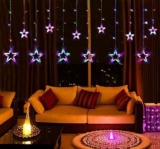 Ziya creation Neon Effect Star Light – 100 LED Controller Curtain String Lights Led Lights for Diwali Lights for Decoration for Home, Fairy Lights (Multi- Colour)