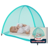 Kolar Polyester Infants Washable Baby Mosquito Net|Anti-Bug Crib Net Foldable Bottomless Baby Crib Machardani Mosquito Net (Full Green, Tent)
