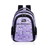 Spenz Bondad School Bag For Girls & Women 2 Compartment Backpack For Girls & Women With Water Resistant Fabric (Passive Purple)