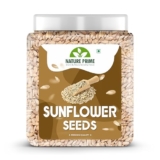 Nature Prime Sunflower Seeds 1 Kg | High In Fibre | Diet Food | Healthy Snack Cooking | Rich In Protein
