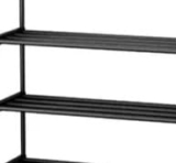 Brandflex Foldable Cloth Drying Stand Stainless Steel – 3 Tier Heavy-Duty Clothes Dryer For Balcony, Indoor & Outdoor Use | With Wheels & Hanger Slots | Rust-Proof Laundry Rack (Blue, 1 Tire)