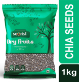 Scorist Popular Black Chia Seeds 1Kg Black Chia Seeds(1 Kg)