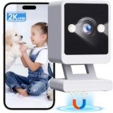 Vebiliki Indoor Camera, 2K Cameras For Home Security With Color Night Vision & Siren, Pet Camera With Phone App, Indoor Security Camera With 2-Way Audio, Cloud & Sd Card Storage, Works With Alexa