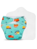 Superbottoms Freesize Uno Supersoft Cloth Diaper (With Velcro) | Reusable, Adjustable Cloth Diaper For Babies | Dry Feel Comfort | Fits From 3 Months To 3 Years | Washable & Rash-Free | Little Wheels
