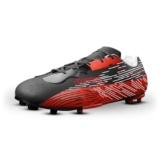 Cockatoo Fs01 Adult Football Shoes, Pvc Synthetic Leather Football Shoes For Men, Lightweight Comfort & Maximum Grip, Tested With No Cracks Upto 1Lakh Kicks, Red-Black, Uk Size-10