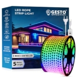 Gesto 5 Meter Rope Led Strip Lights – Outdoor Lights Waterproof For Balcony Decoration,Home Decor & Diwali Decoration| Rgb Strip Light For Diwali Decoration With Mode Change Controller (Multicolor)