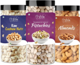 Lila Dry Fruits Dry Fruits Combo Pack Of Cashews Almond Pista (250 G X3) Cashews, Almonds, Pistachios(3 X 250 G)