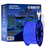 Gesto 5 Meter Rope Led Strip Lights – Outdoor Lights Waterproof For Balcony Decoration,Home Decor & Interior Decoration | Decorative Lights For Diwali Decoration,Cove Light For Ceiling (Blue)