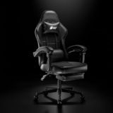 Green Soul Blade Ergonomic Gaming Chair | Multi-Functional Computer Chair | Integrated Massager | Ergosync Armrest | Retractable Footrest | 1 Year Warranty (Black)