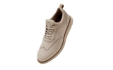 Neeman’S Crossover Brogues For Men | Faux Leather (Pu) On Mesh Base | Comfortable Semi-Casual Oxfords | Beige Uk10