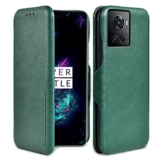 Puloka Compatiable For Oneplus 10R – Sleek Flip Case – Premium Vegan Leather Phone Cover With Card Slot – Slim, Durable, Shockproof – Kickstand Function – Elegant Flip Wallet Cases – Green