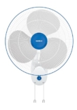 Havells Gatik Pro 400Mm Wall Mount Fan | Rpm: 1350 | Double String For Speed & Oscillation Control | Thermal Overloaded Protected Motor | 100% Copper Wire Winding Motor | 2 Year Warranty (White Blue)