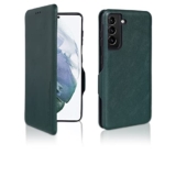 Puloka For Samsung Galaxy S22 – Sleek Flip Case – Premium Vegan Leather Phone Cover With Card Slot – Slim, Durable, Privacy Protection – Kickstand Function – Elegant Flip Wallet Cases – Green