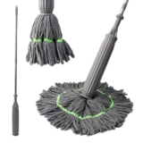 Superstud Moppers For Cleaning Floor 2 In 1 Dehydrated Floor Cleaning Mop Stick || Self-Wringing || Mopping Stick Microfiber Wet And Dry Mops For Home/Bathroom/Offfice/Kitchen – Grey Color