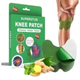 Superstud Knee Pain Relief Patches For Instant Relief | Natural Herbal Patches Sticker (Pack Of 10) | Relief Of Joint Pains Patch For Muscle Stiffness, Knee, Back, Neck, Shoulder Pain (10)