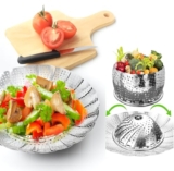 Ddn_R_ Vegetable Steamer For Cooking || Steamer For Kitchen || Basket Stainless Steel Vegetable/Fruits/Salad/Steaming With Insert For Pots, Crock, Pans Food Drain Bowl (Medium)