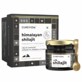 Cureveda Himalayan Shilajit For Men – Resin 20G | 98% Fulvic Acid For Energy, Endurance & Vitality | 100% Ayurvedic