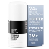 Thriveco Underarm Lightening Roll-On With 5% Aha Bha, Tranexamic Acid & Retinol – 24H Odour Control, Brightens Underarms & Reduces Discolouration For Smooth & Even Skin, For Men & Women, 40 Ml