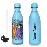 Speedex Milo Kids 500Ml Stainless Steel Customized Water Bottle – Leak-Proof, Bpa-Free, Reusable Bottle W/Sipper & Steel Cap – Cartoon Print For School, Travel & Sports – Boys & Girls (Ma04-Art Is)