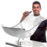Dealsure Beard Apron Hair Clippings Catcher Grooming Bib For Men Shaving & Trimming Non Stick Hair Beard Cape Cloth Waterproof With 4 Suction Cups Use For Men Multicolor