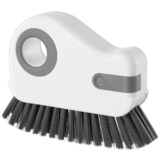 Marchello Plastic Handle Window Groove Cleaning Brush, 2 In 1 Window Track Cleaning Tools, Sliding Door Grout Cleaner Tool Grip Brush Hard Bristle Crevice Cleaning Brush